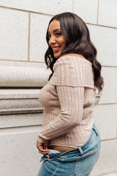 Sweater Weather Off the Shoulder Bodysuit