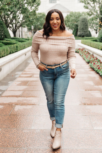 Sweater Weather Off the Shoulder Bodysuit