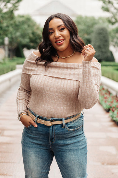 Sweater Weather Off the Shoulder Bodysuit