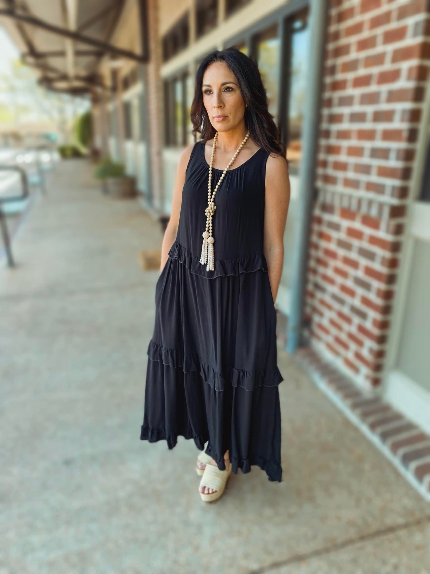 Coco Linen Maxi Dress with Pockets by Blakeley Just Wear the Dress Boutique Coco Linen Maxi Dress with Pockets by Blakeley Just Wear the Dress Boutique