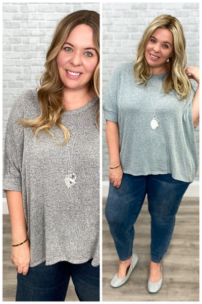 "Easy as Can Be" Boxy Top with Dolman Sleeves and Boat Neck {Andree by Unit}