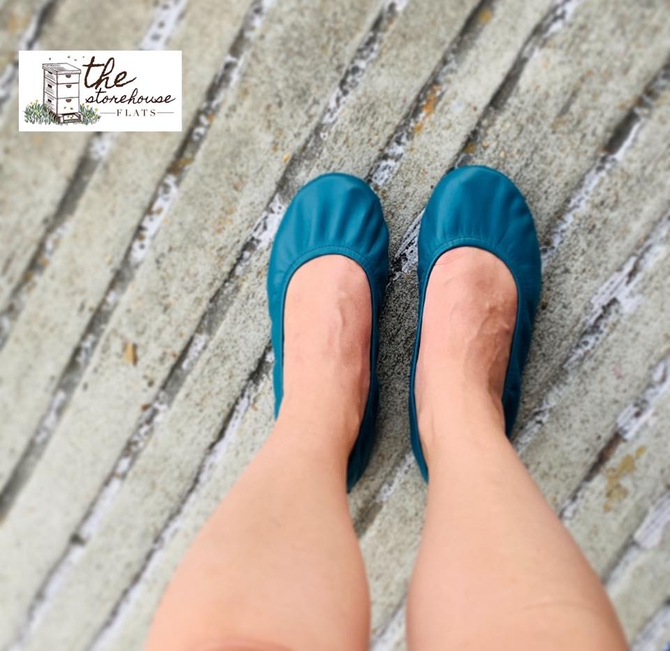 IN STOCK Teal Storehouse Flats